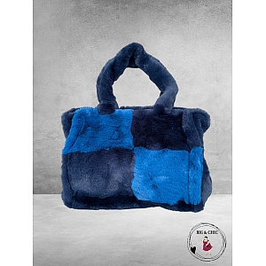 Tas Fluffy Teddy BLAUW