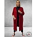 AMANDINE Vest Bouclè Lang Rood