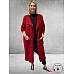 AMANDINE Vest Bouclè Lang Rood