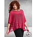 AMANDINE Superwijde Trui Luxe Breisel Pink