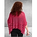 AMANDINE Superwijde Trui Luxe Breisel Pink