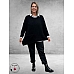 AMANDINE Trui A-symetrisch Bouclé Zwart 