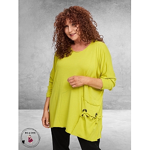 AMANDINE Trui Lime met Tasje