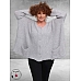 AMANDINE Vest Oversized Cosy Zilvergrijs