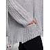 AMANDINE Vest Oversized Cosy Zilvergrijs