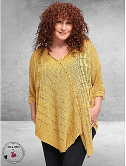 Amandine Trui A-Lijn Asymmetrisch Geel