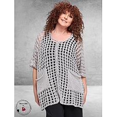 Amandine Trui Zomer Met Gaatjes Grijs