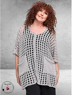 Amandine Trui Zomer Met Gaatjes Grijs