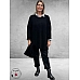 AMANDINE Trui Knuffelzacht Bouclé Zwart