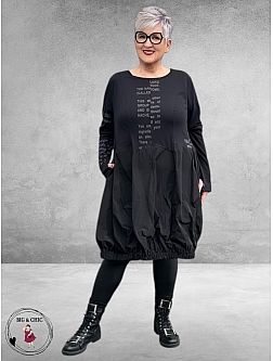 CHALONA Tuniek/Jurk Zwart Antraciet