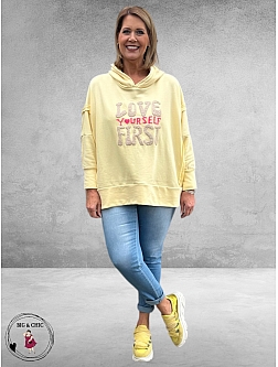 New Collection Hoodie-Sweater Statement Geel