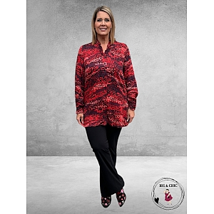 CISO Blouse Lang Multi Rood