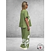 CURVISS Broek Wijd Olijf/Wit