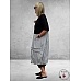 DIVAS PLANET Midi Jurk Grijs-Wit