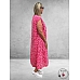 FRENZI Mouwloze  Jurk Leopard Roze/Rood