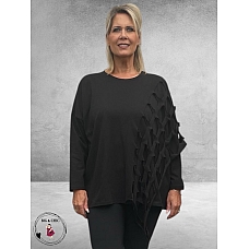 DIVAS PLANET Shirt Zwart Gaten