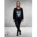 DIVAS PLANET Shirt Zwart Hondje