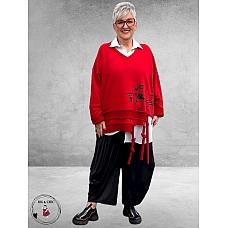 DIVAS PLANET Sweater Oversize Rood 