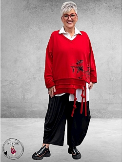 DIVAS PLANET Sweater Oversize Rood 