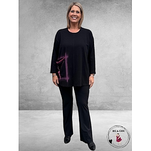 DIVAS PLANET Trui Zwart Rits
