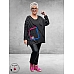 DIVAS PLANET Shirt  Zwart-Wit Streepjes 