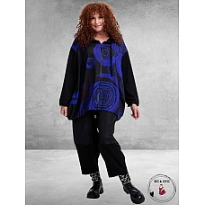 FRENZI Vest Zwart/Blauw