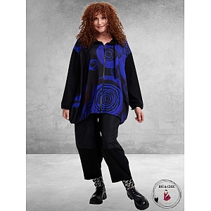 FRENZI Vest Zwart/Blauw