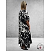 DIVAS PLANET Jurk Zwart/Wit Marmer