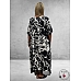 DIVAS PLANET Jurk Zwart/Wit Marmer