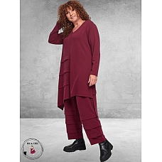 DYB Broekpak Wijn Rood Sier Laagjes