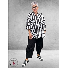 DYB Tuniek-Blousje Comfort Zwart-Wit