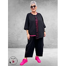 DYB Ballonbroek Zwart Pink Mesh Cutouts