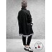 DYB Trendy Tussensjas Zwart Met Sporty Striping