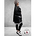 DYB Trendy Tussensjas Zwart Met Sporty Striping