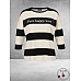 VIA APPIA DUE Sweater Happy Bleu Creme/Zwart