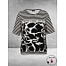 VIA APPIA DUE T-Shirt Happy Bleu Creme/Zwart