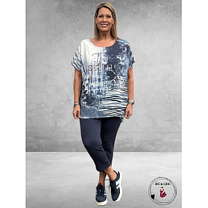 VIA APPIA DUE T-Shirt Denim Up