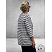 FRAPP Shirt Blauw/Wit gestreept