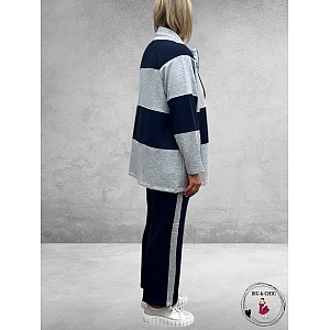 VIA APPIA DUE Broek Urban Mind Navy/Grijs