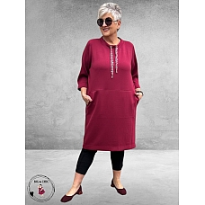VIA APPIA DUE Jurk Essential Red Berry