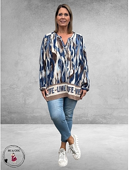 VIA APPIA DUE Blouse-Shirt Dusty Blue