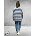 VIA APPIA DUE Shirt Strepen Dusty Blue 