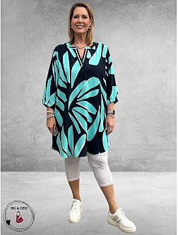 Via Appia Due Jurk-Tuniek Navy Multikleur