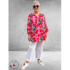 Via Appia Due Tuniek Pink Multicolor