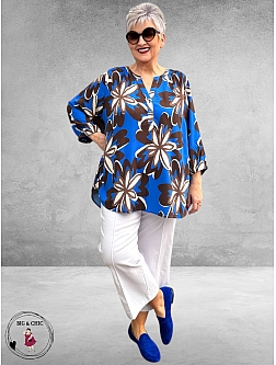 Via Appia Due Tuniek Kobalt  Multicolor