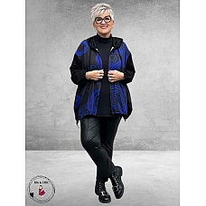 FRENZI  Jas Zwart Abstract Lila-Paars