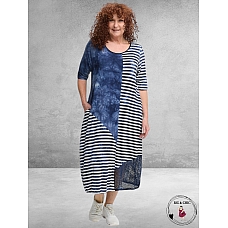 DYB Jurk Blauw/Wit