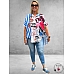 New Collection Blouse Graffiti Love Blauw