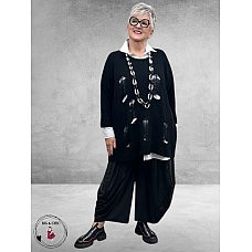 FRENZI Ballon Broek Suede Look Zwart