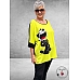 FRENZI Shirt Felix Zwart/Lime